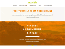 Tablet Screenshot of nourish123.com